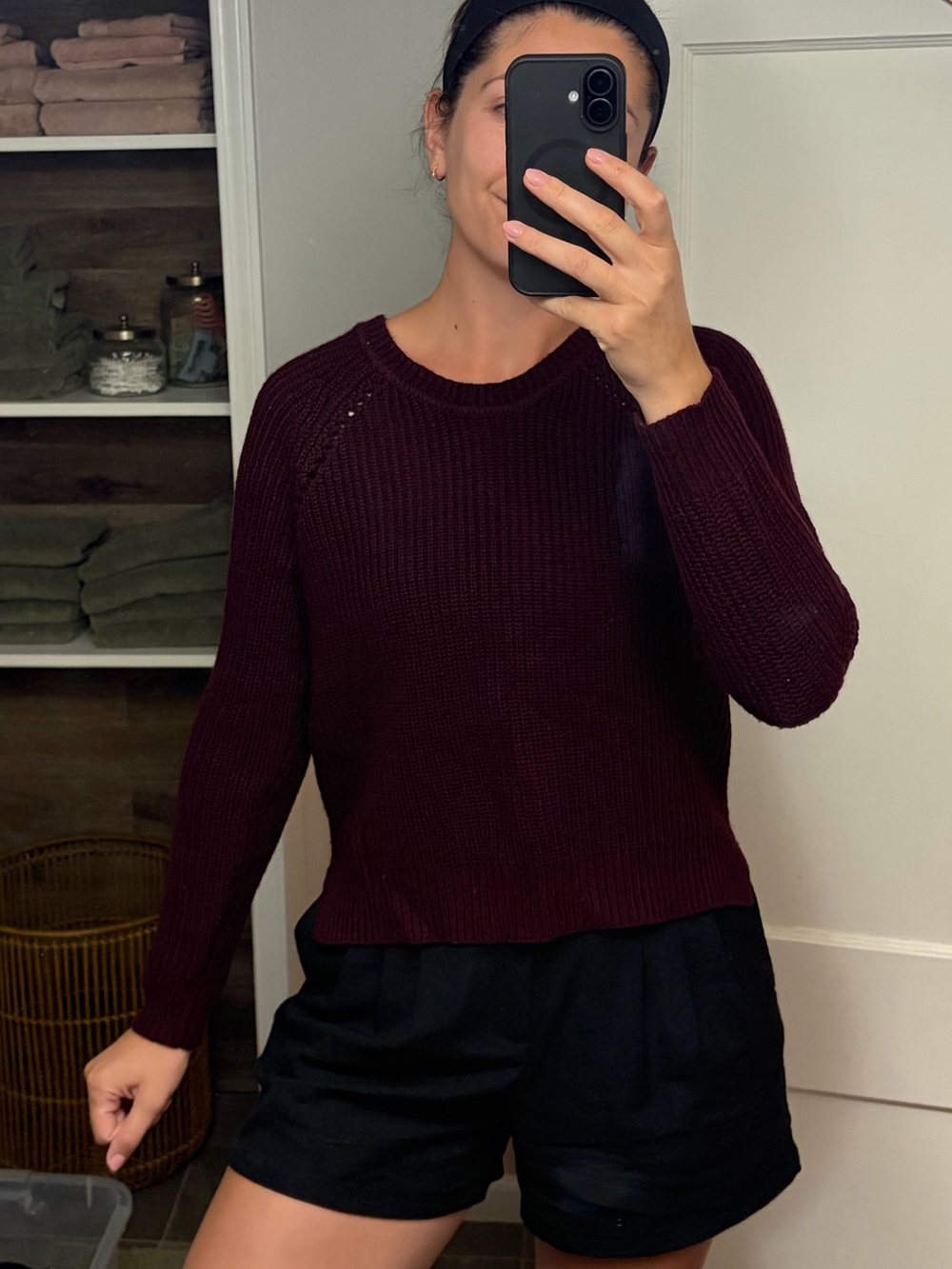 Burgundy sweater